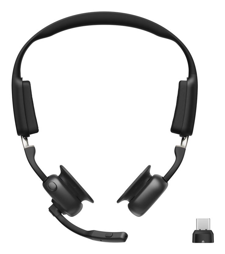 SHOKZ OPENMEET Bluetooth Knochenschall Headset USB C Dongle - C610-AC-BK-EU-000