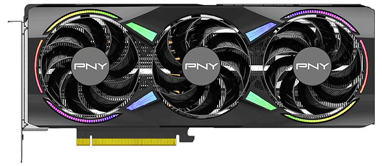 PNY RTX5070 TI ARGB OC Triple Fan 16GB GDDR7 3xDP,1xHDMI