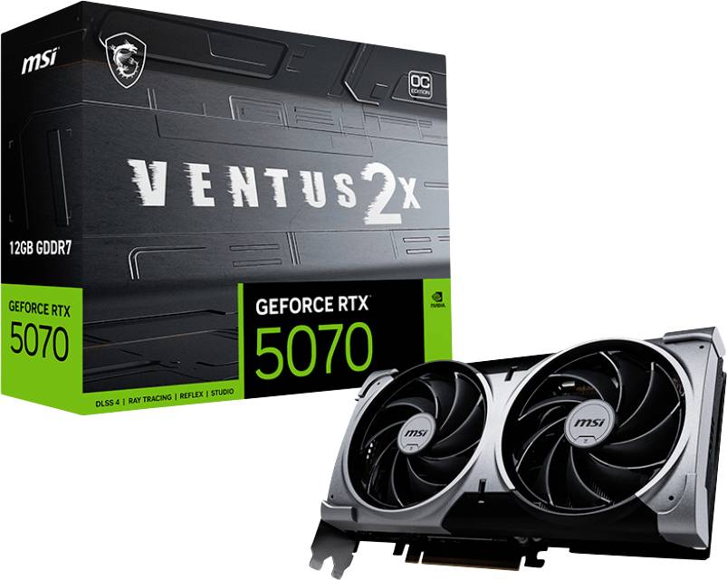 MSI RTX5070 Ventus 2X OC 12GB GDDR HDMI 3xDP MSI RTX5070 Ventus 2X OC 12GB GDDR HDMI 3xDP