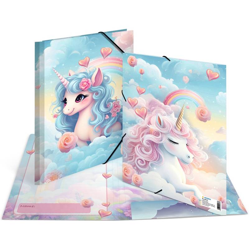 4008705201377 - HERMA Sammelmappen A4 Karton Happy Unicorns 4008705201377 - HERMA Sammelmappen A4 Karton Happy Unicorns