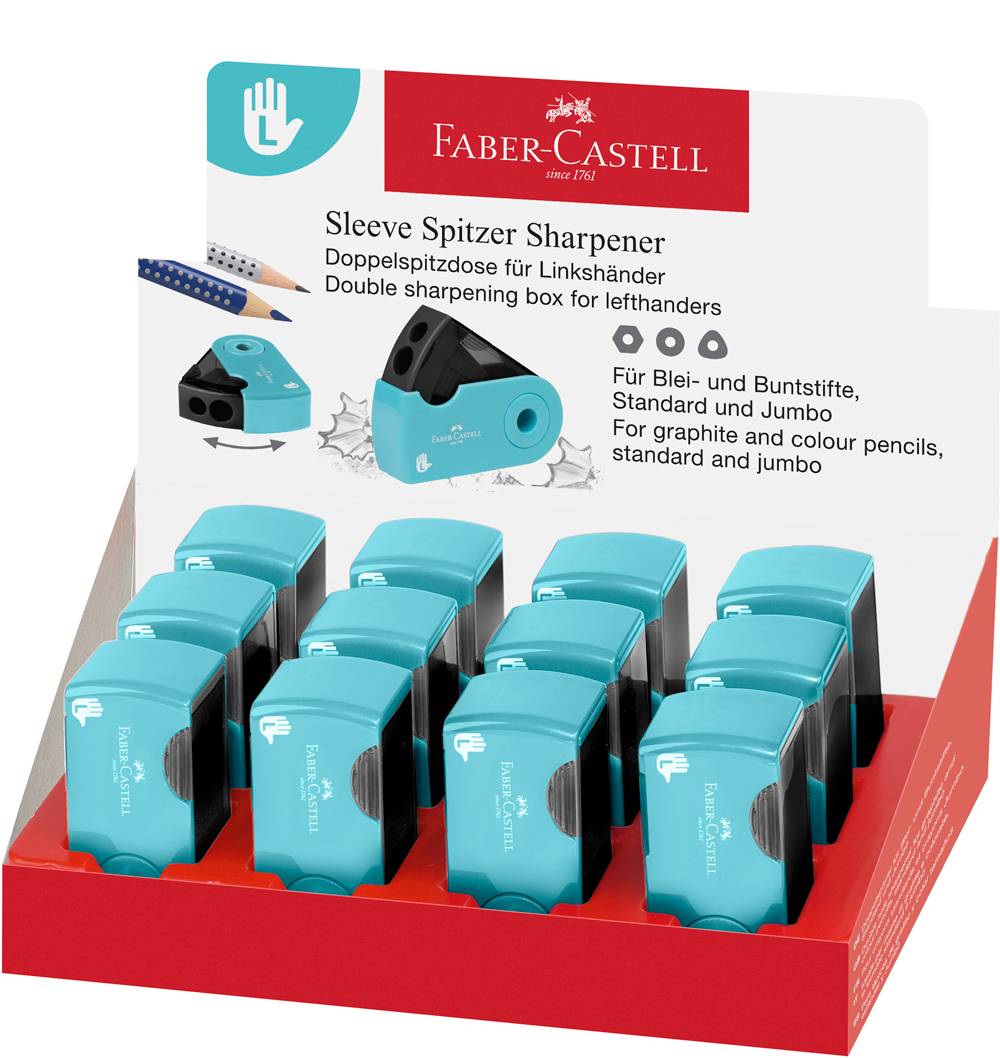FABER-CASTELL Spitzer Doppelspitzdose Sleeve L-Handed