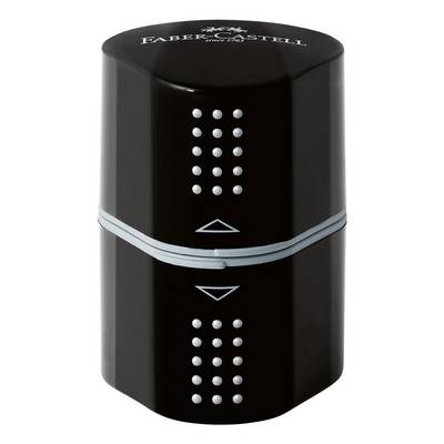 FABER-CASTELL Dreifachspitzdose Grip 2001 schwarz