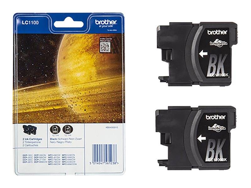 Patrone Brother LC-1100BKBP2 Twin Pack Patrone Brother LC-1100BKBP2 Twin Pack