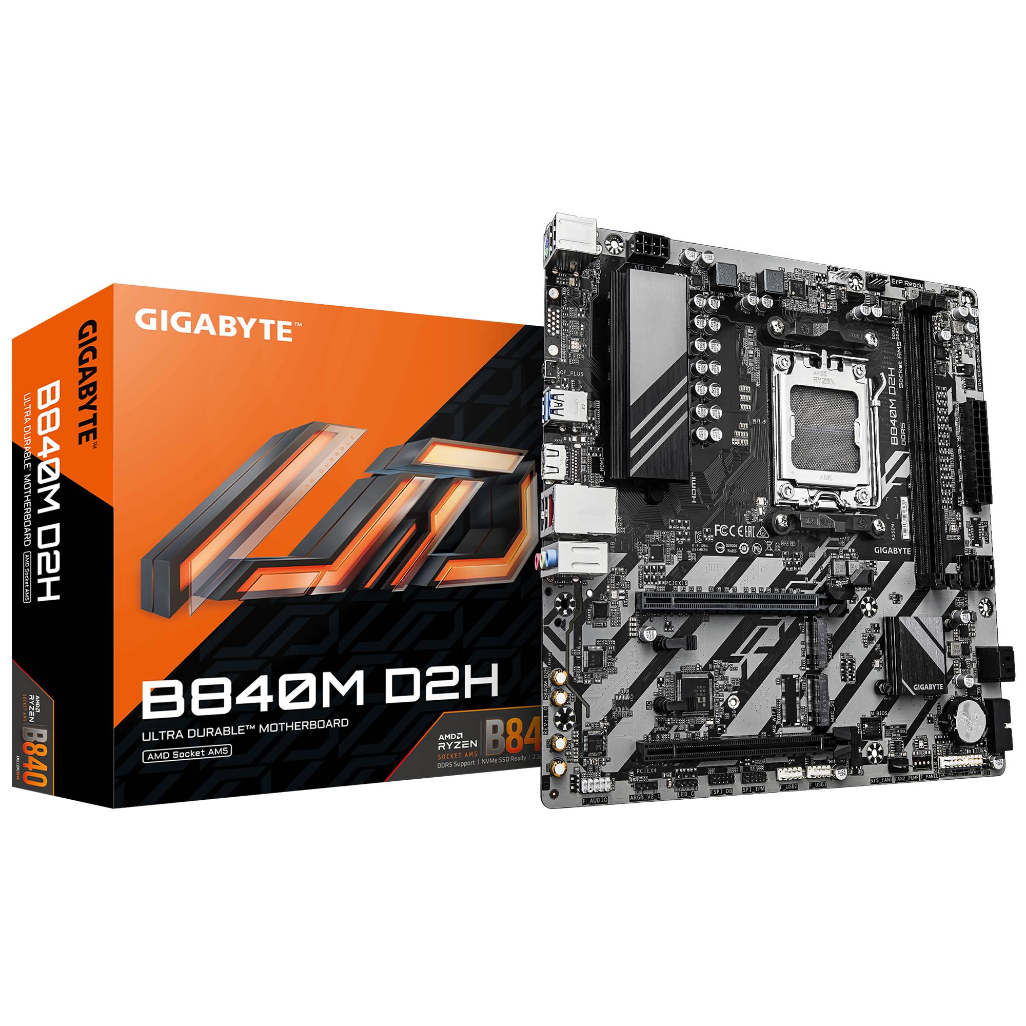 Gigabyte B840M D2H                   (B840,AM5,mATX,DDR5)