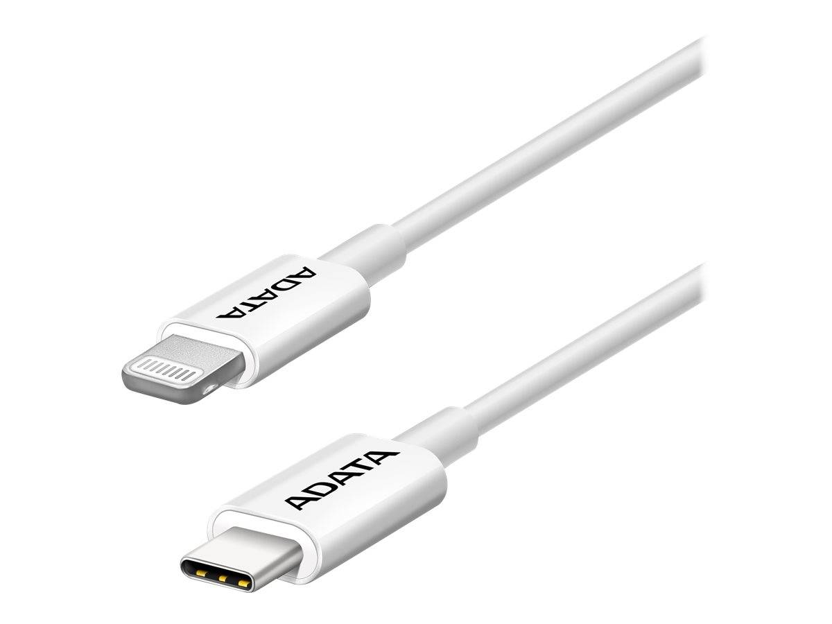 ADATA USB-C->Lightning Ladekabel für Apple (White) - AMFICPL-1M-CWH