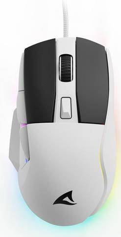 4044951040223 - Maus Shark SGM35 Optisch 6 Tasten 6400 DPI weiß 4044951040223 - Maus Shark SGM35 Optisch 6 Tasten 6400 DPI weiß