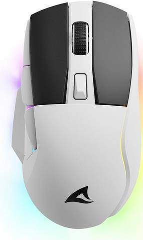 Sharkoon Maus Shark SGM50W Optisch 6 Tasten 6.400 DPI weiß - 4044951040247