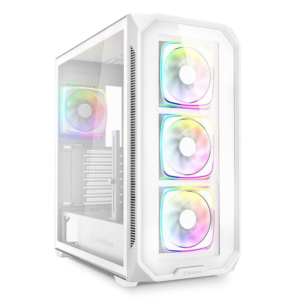 Sharkoon Gehäuse AK5G RGB ATX 1xGlas weiß Sharkoon Gehäuse AK5G RGB ATX 1xGlas weiß