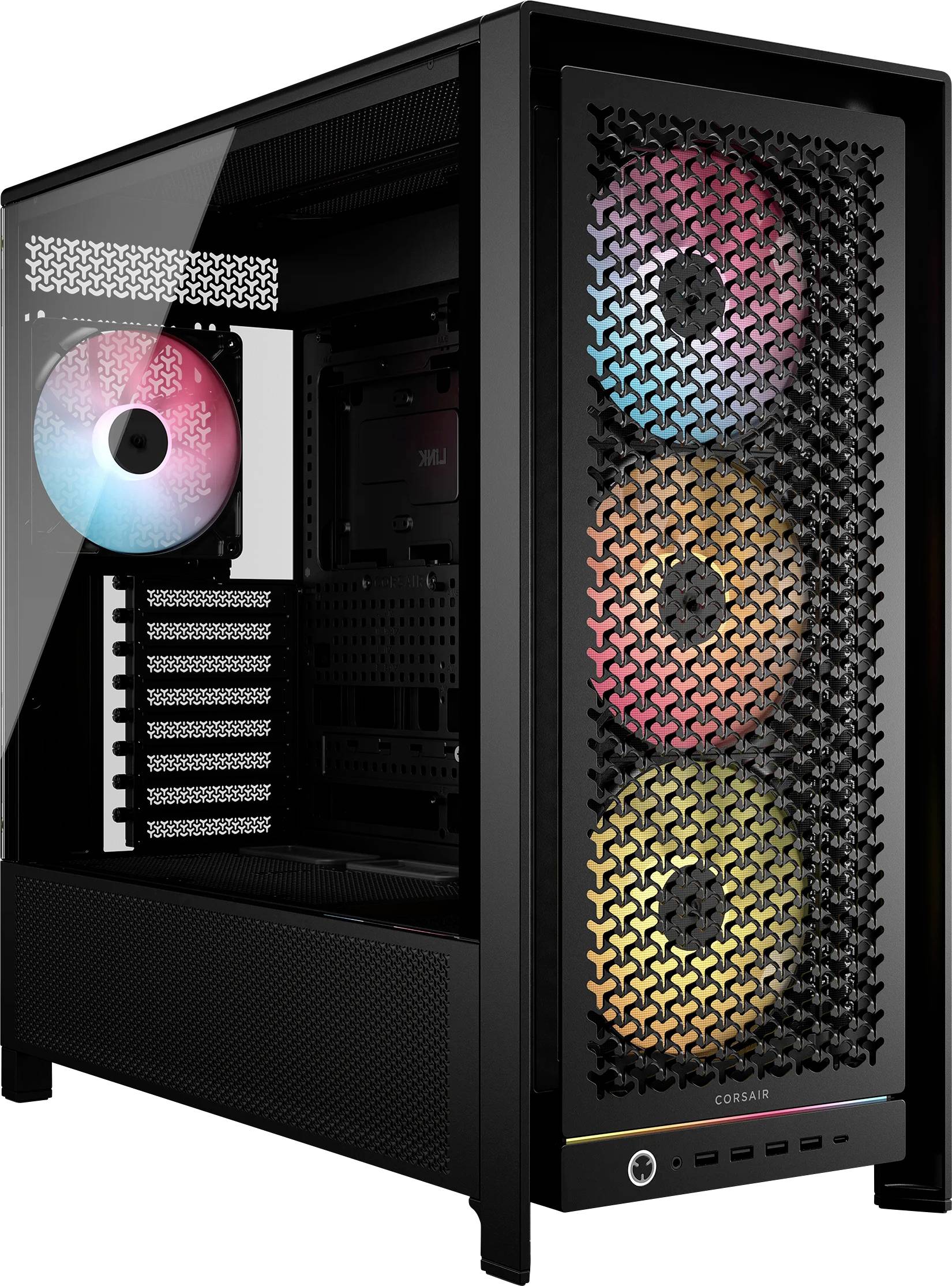 CORSAIR Geh Midi FRAME 5000D RS ARGB Airflow Case, Black