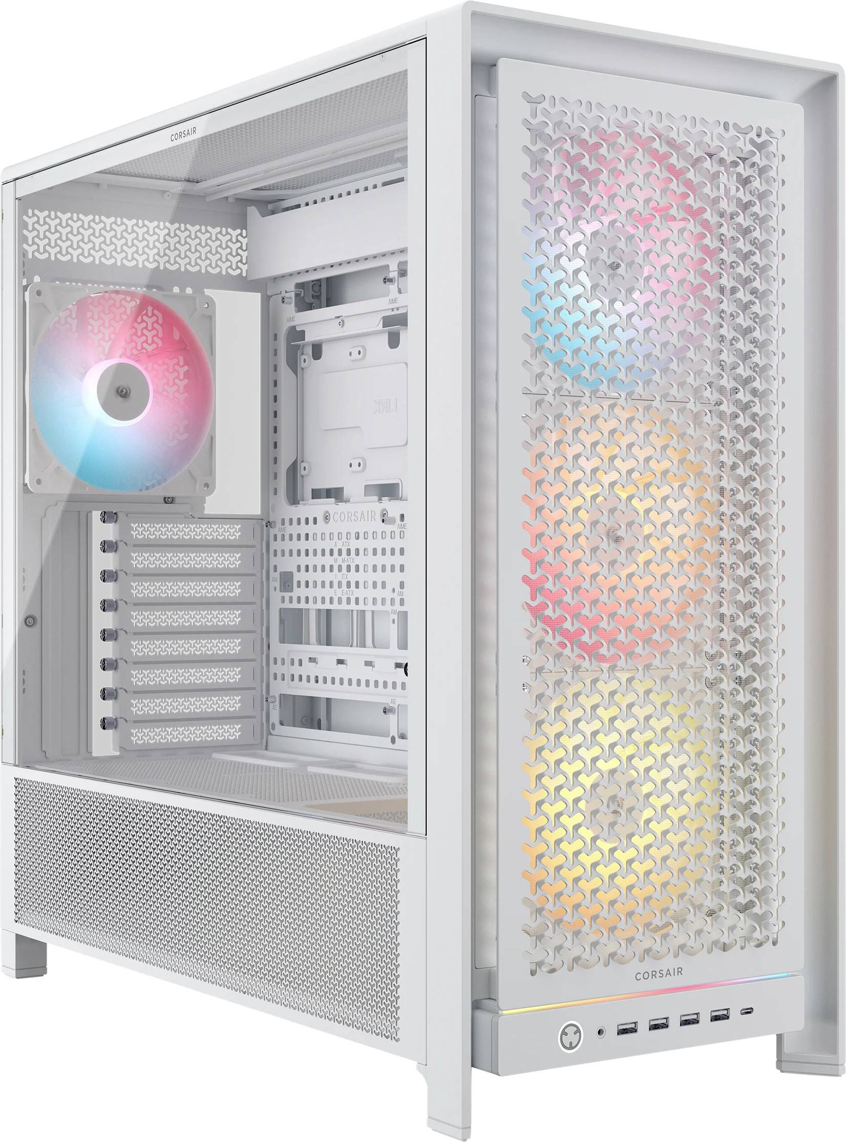 CORSAIR Geh Midi FRAME 5000D RS ARGB Airflow Case, White