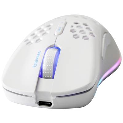 Deltaco Gaming Maus USB, RGB, weiß