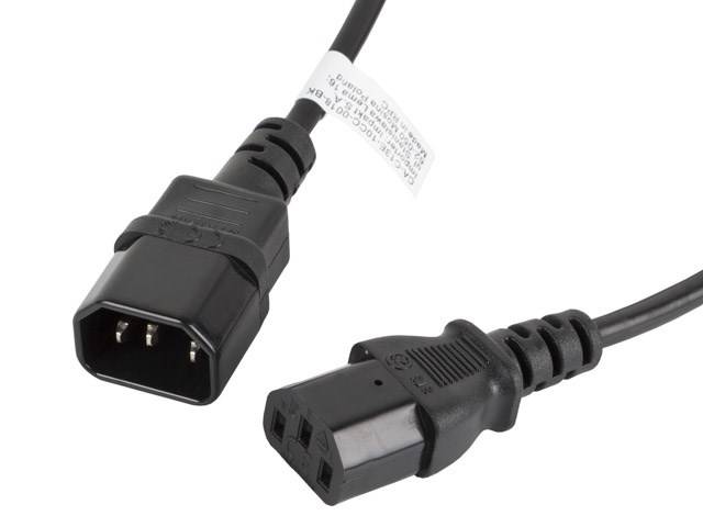 5901969409826 - LANBERG IEC 320 C13->C14 18M SCHWARZES STROMKABEL VERLÄNGER 5901969409826 - LANBERG IEC 320 C13->C14 18M SCHWARZES STROMKABEL VERLÄNGER