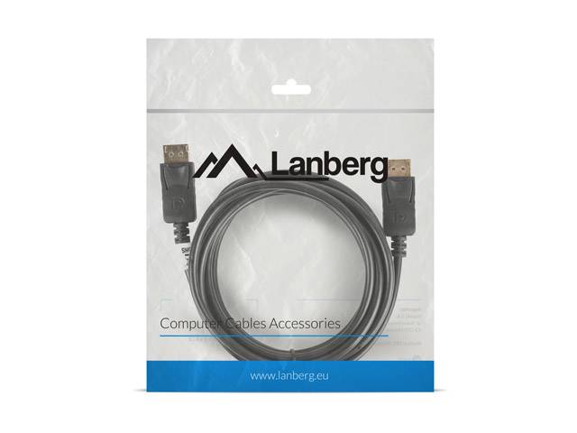 5901969413397 - CA-DPDP-10CC-0030-BK DisplayPort-Kabel 3 m Schwarz - Lanberg