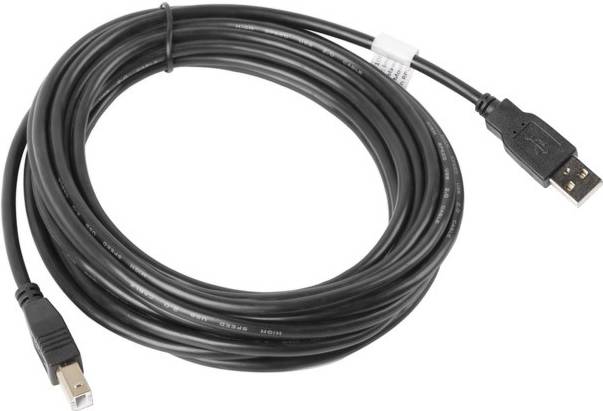 5901969413540 - USB-A-Stecker auf USB-B-Stecker 5 m Kabel CA-USBA-10CC-0050-BK - Lanberg