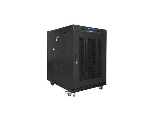 LANBERG 19 15U 800x1000 freist. LCD perfor.Tür (FlatPack)sw (Speditionsversand)