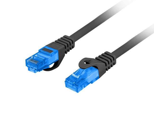 LANBERG PATCHCORD CAT.6A S/FTP LSZH CCA 3M SCHWARZ FLUKE ZER - PCF6A-10CC-0300-BK