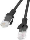 LANBERG PATCHCORD CAT.6 UTP 1M SCHWARZ FLUKE ZERTIFIKAT - PCU6-10CC-0100-BK