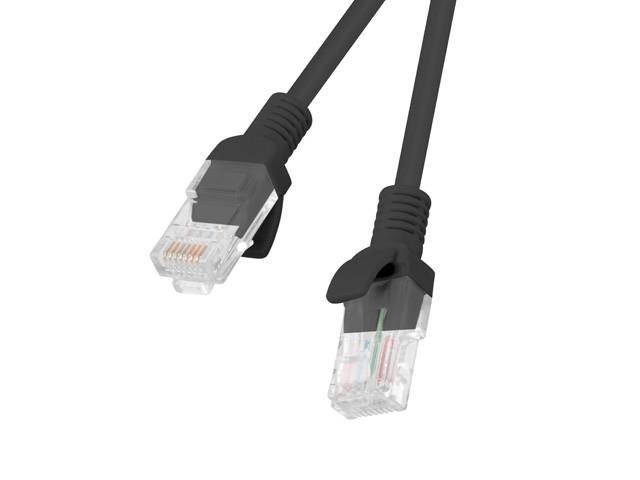 LANBERG PATCHCORD CAT.6 UTP 3M SCHWARZ FLUKE ZERTIFIKAT - PCU6-10CC-0300-BK