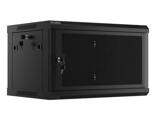 LANBERG 19 RACKMOUNTABLE EINBAUSCHRANK 6U 600X450 SCHWARZ - WF01-6406-23B