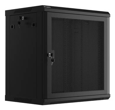 LANBERG 19 12U 600X450 RACK EINBAUSCHRANK SCHWARZ PERFORIE - WF01-6412-23B