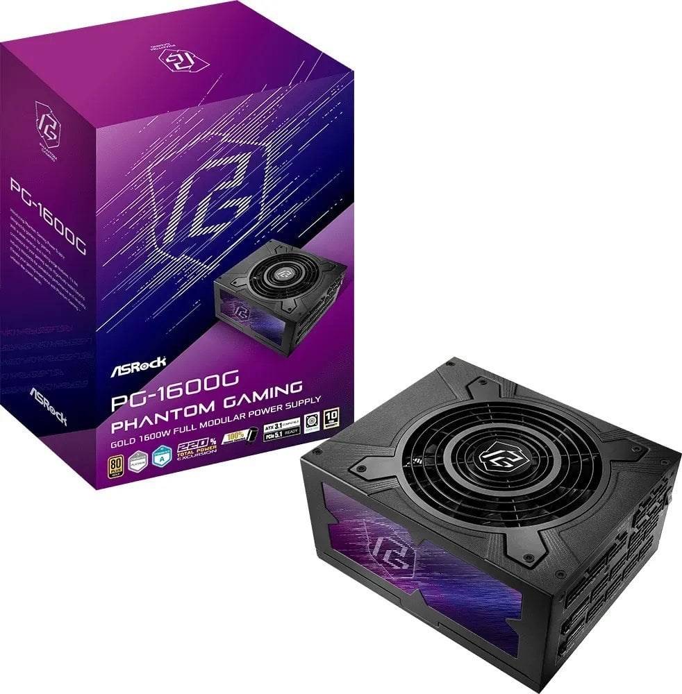 ASRock Phantom Gaming PG-1600G 1600W ATX 80+ Gold BK retail - 90-UXP160-GFEAAB