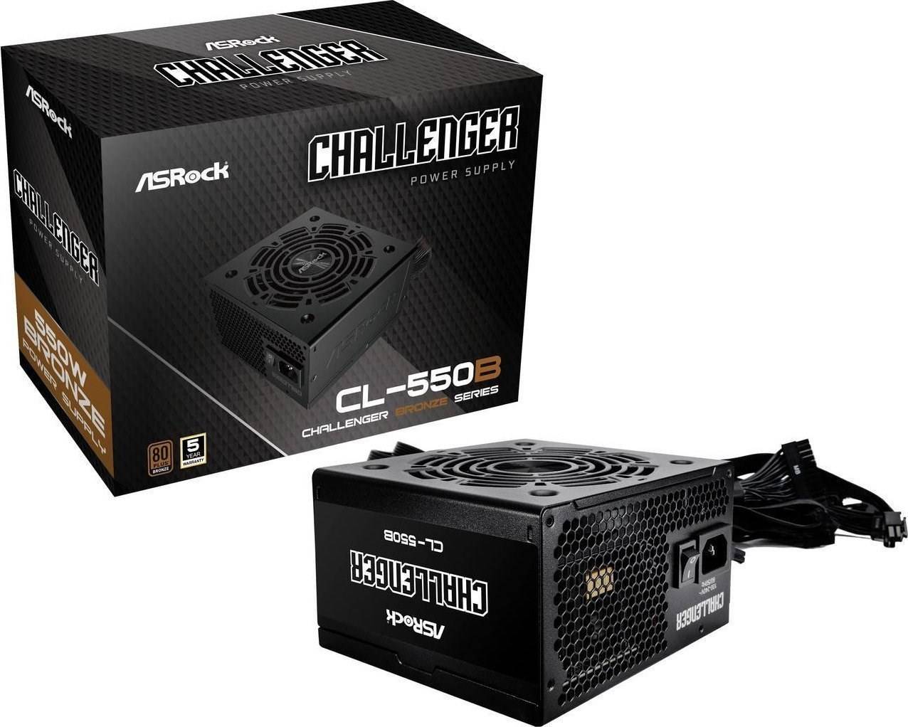 ASRock Challenger Series CL-550B 550W ATX 80+ Bronze BK retail - 90-UXC055-BNEAAA