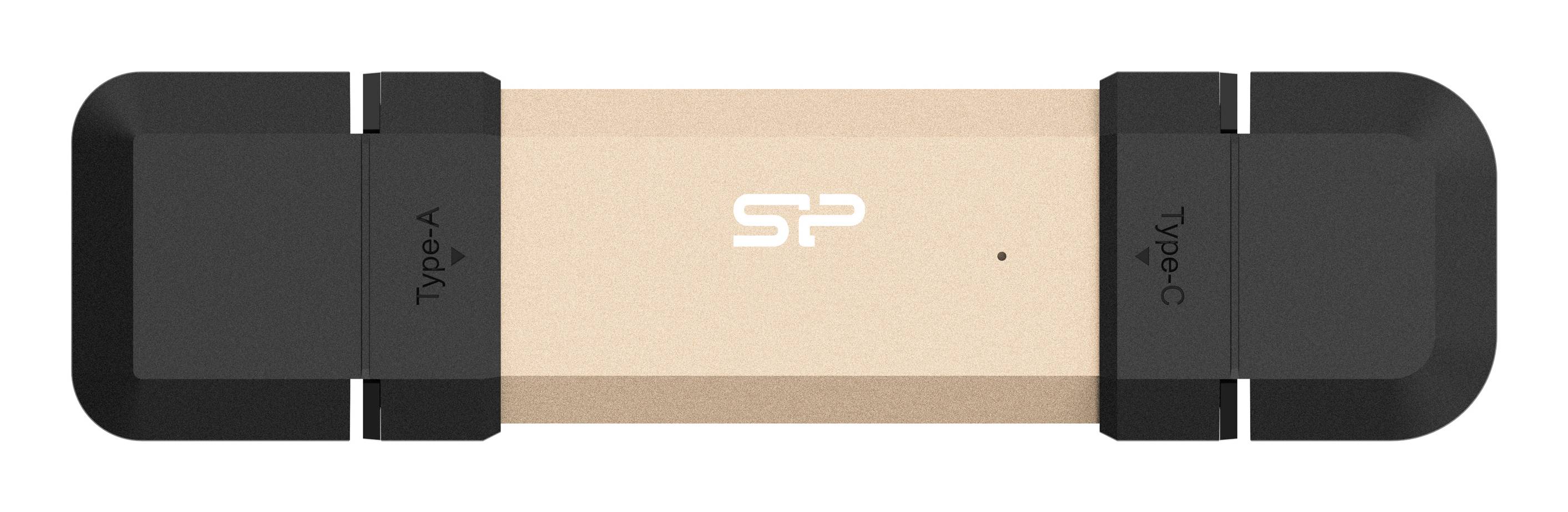 Silicon Power 250GB USB Stick DS72 Typ A+C 1050/850MB`s Gold