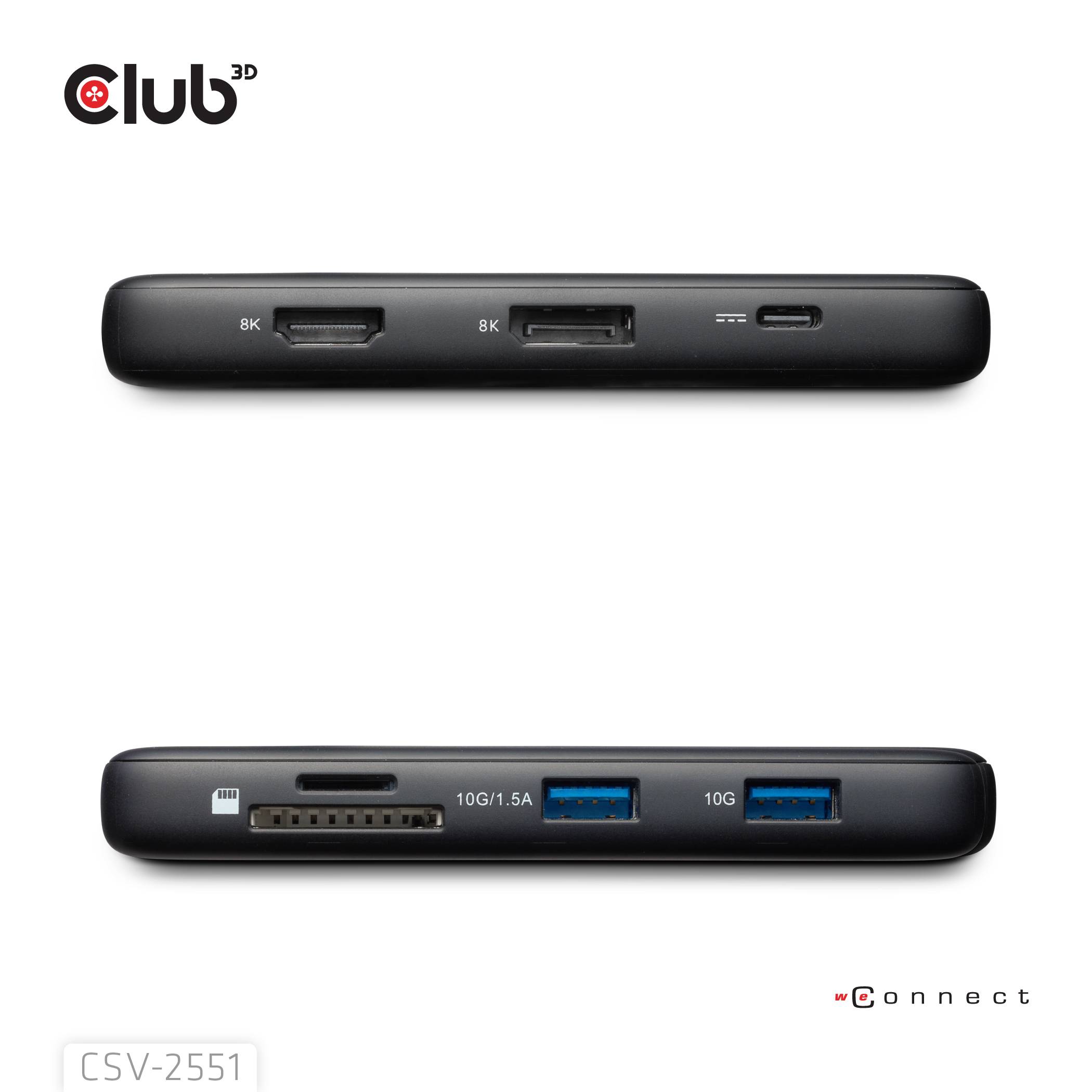 8719214473488 - Club3D USB-C 8in1-HUB >DP14 HDMI20 USB-C LAN 8K30Hz PD100W retail 8719214473488 - Club3D USB-C 8in1-HUB >DP14 HDMI20 USB-C LAN 8K30Hz PD100W retail
