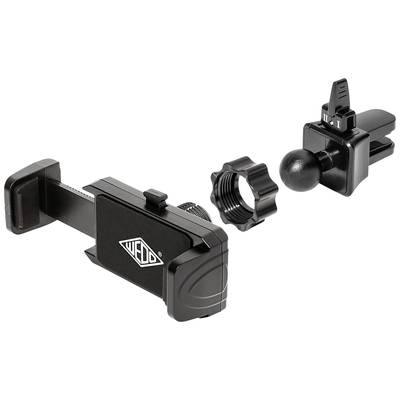 WEDO Smartphone Halter Clip-it für KFZ mit Klemmhalter sw
