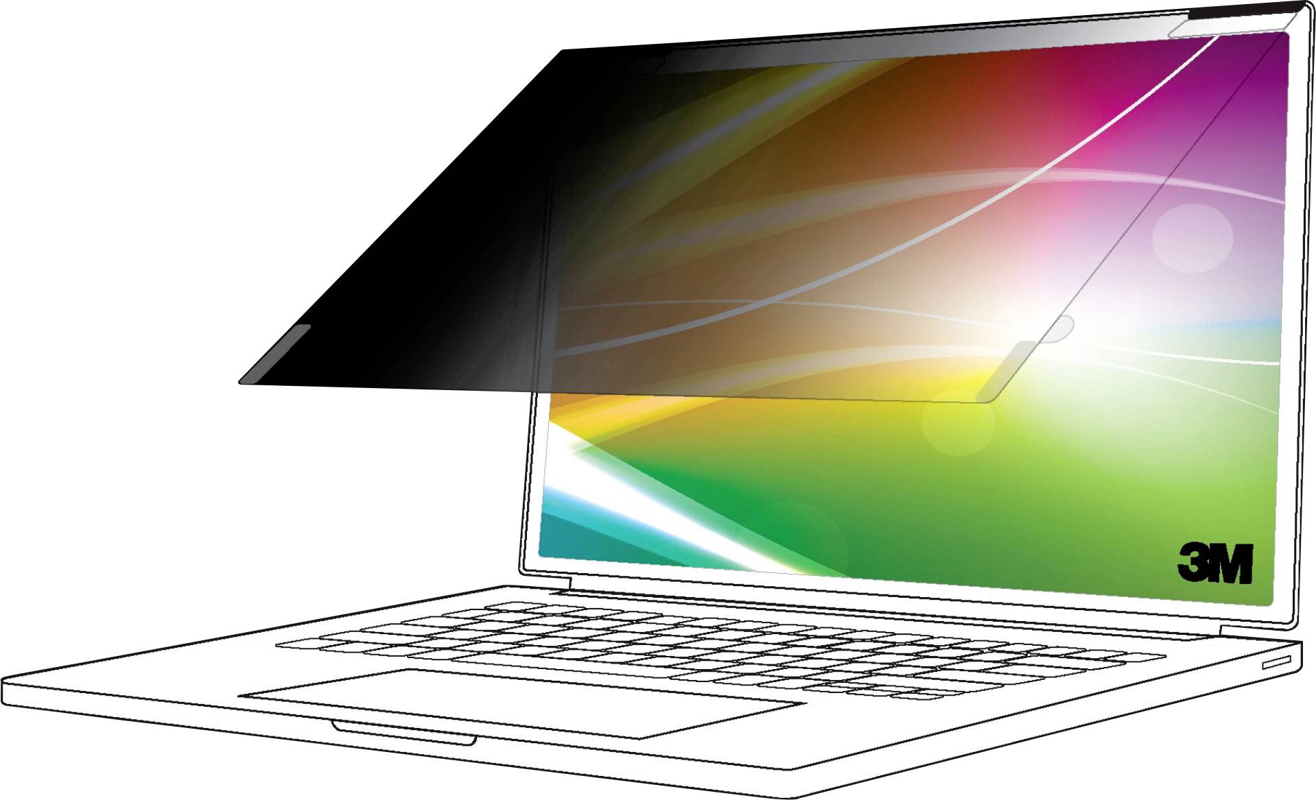 3M Bright Screen Blickschutzfilter 16in Laptop,B9160W1E - 7100336371