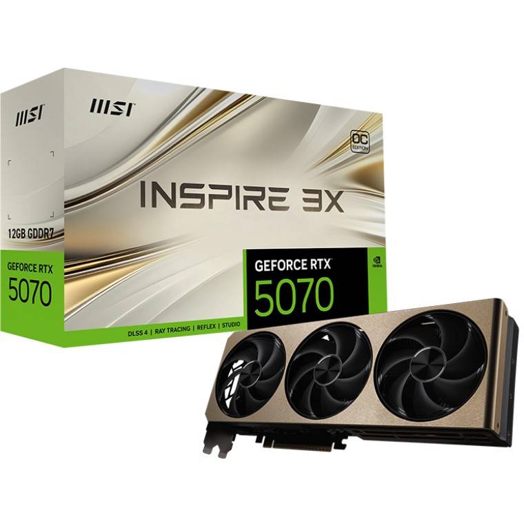 4711377308151 - GeForce RTX 5070 Inspire 3X OC - 12GB GDDR7 RAM - Grafikkarte 4711377308151 - GeForce RTX 5070 Inspire 3X OC - 12GB GDDR7 RAM - Grafikkarte