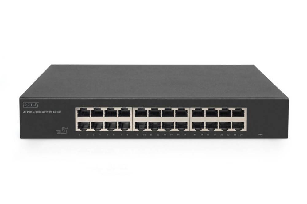 4016032498506 - DIGITUS Switch 24-Port Gigabit 19 unmanaged schwarz 4016032498506 - DIGITUS Switch 24-Port Gigabit 19 unmanaged schwarz