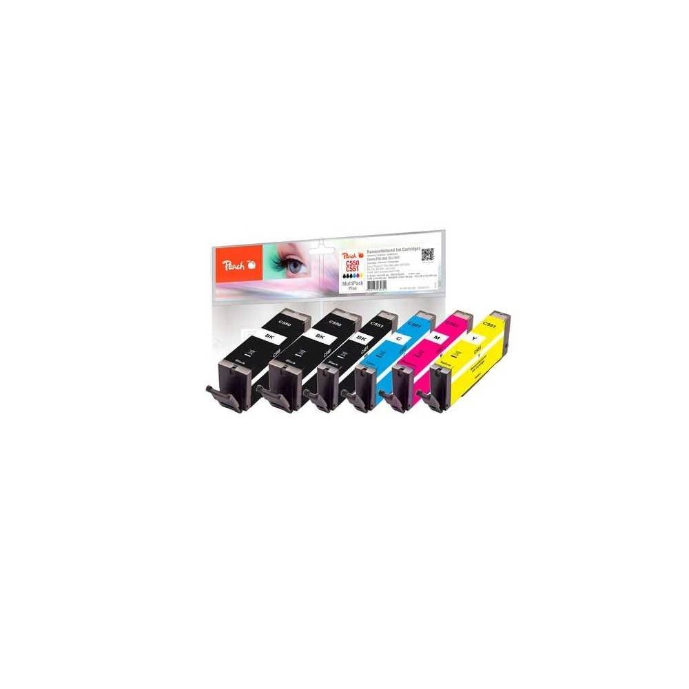 Peach Patrone Canon PGI-550/ CLI-551 MultiPack Plus remanufactured - PI100-328