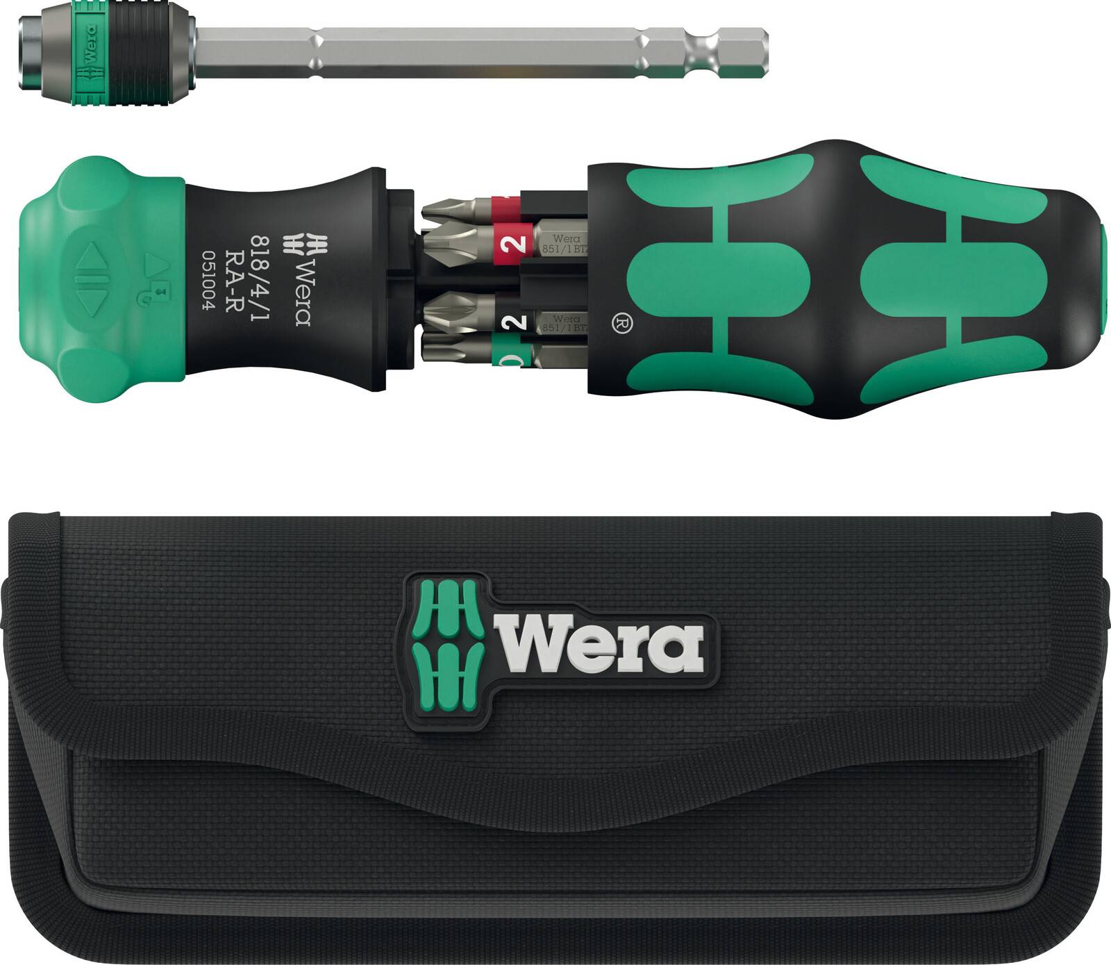 Wera Kraftform Kompakt 20 RA-R Handratsche mit Tasche 6-teil