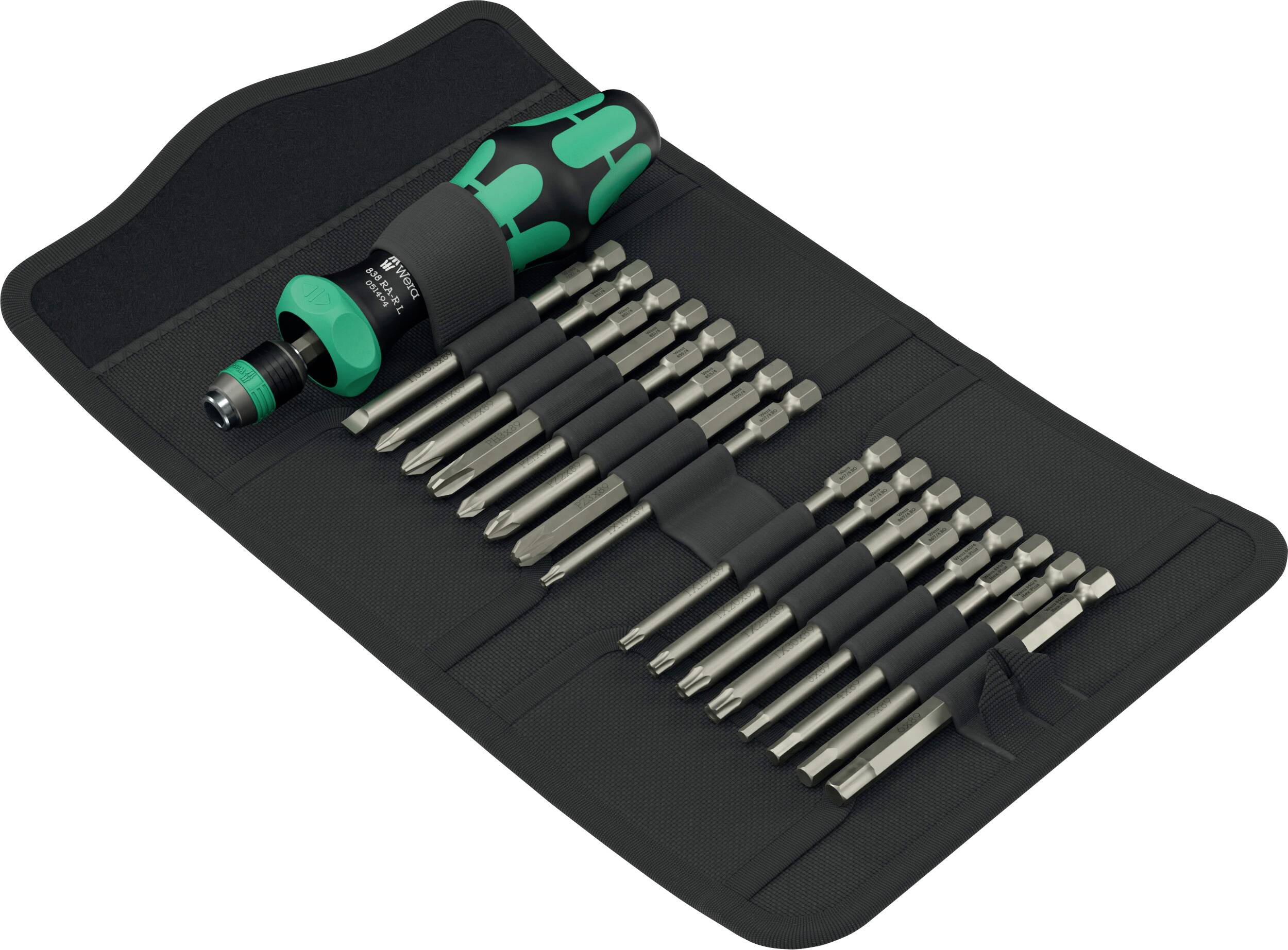 Wera Kraftform Kompakt 60 RA-R 1, 17-teilig - 05051530001
