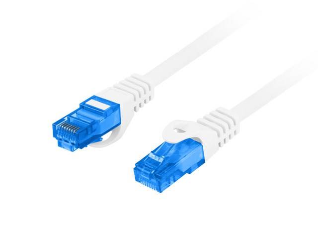 LANBERG PATCHCORD CAT.6A S/FTP LSZH CCA 2M WHITE FLUKE ZERTI - PCF6A-10CC-0200-W