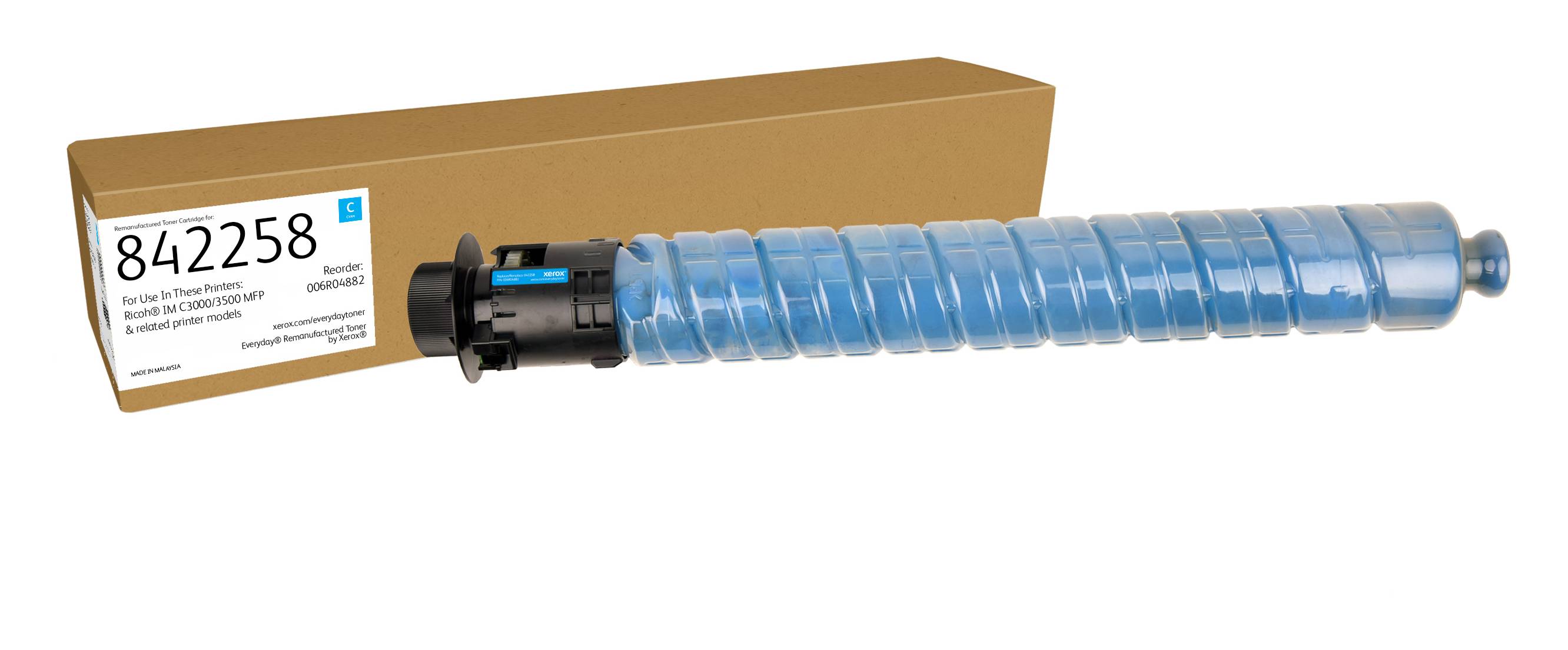 Xerox Toner Everyday Remanufactured Ricoh 842258 Cyan