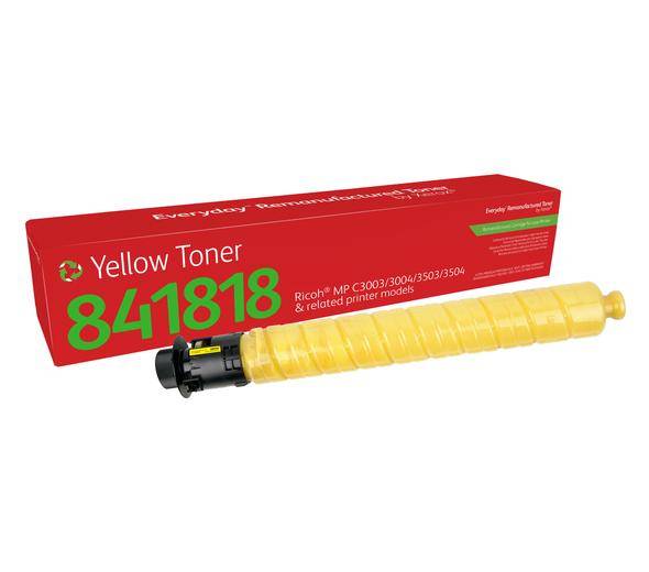 0095205049350 - Everyday - yellow - compatible - remanufactured - toner cartridge (alternative for Ricoh 841818) - Green World Alliance return programme - Tonerpatrone Gelb