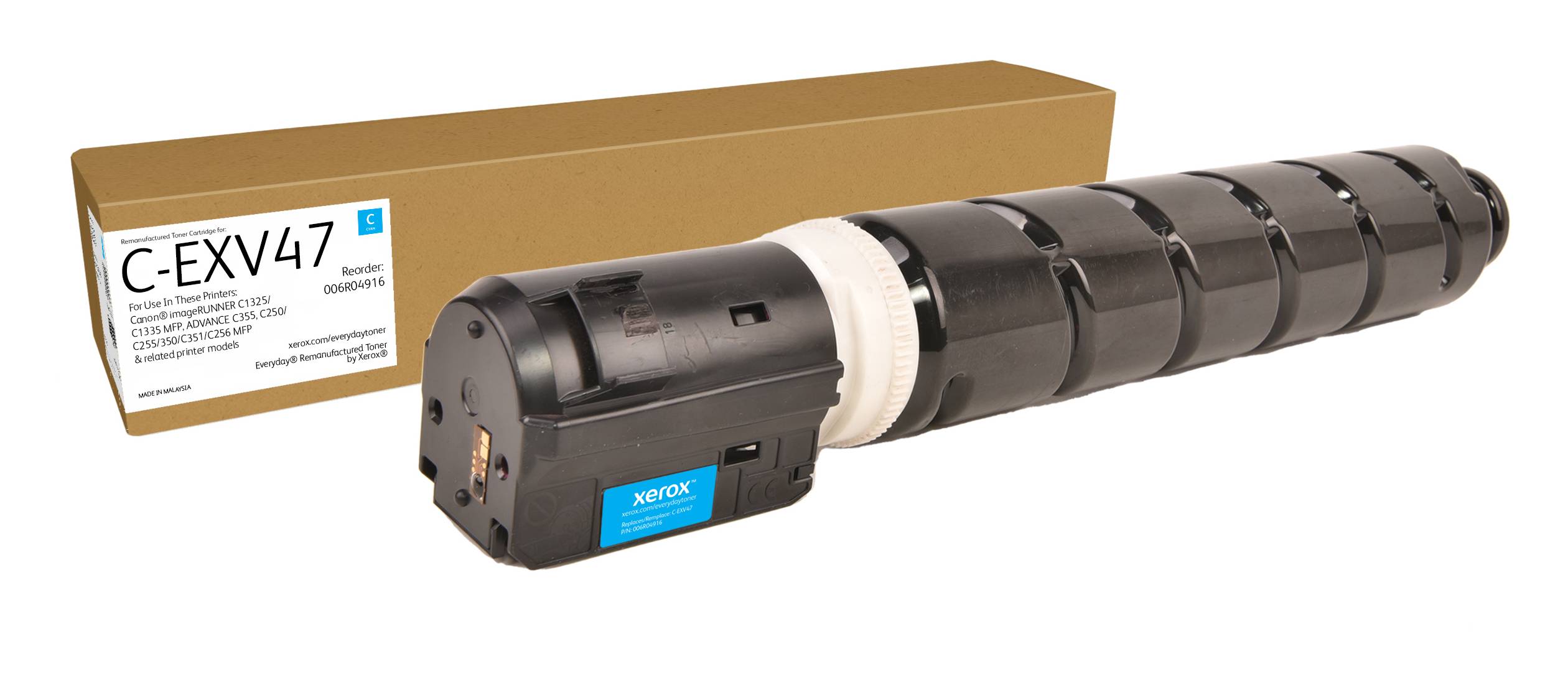 0095205049695 - Everyday - cyan - compatible - remanufactured - toner cartridge (alternative for Canon 8517B002 Canon C-EXV47) - Green World Alliance return programme - Tonerpatrone Cyan 0095205049695 - Everyday - cyan - compatible - remanufactured - toner cartridge (alternative for Canon 8517B002 Canon C-EXV47) - Green World Alliance return programme - Tonerpatrone Cyan