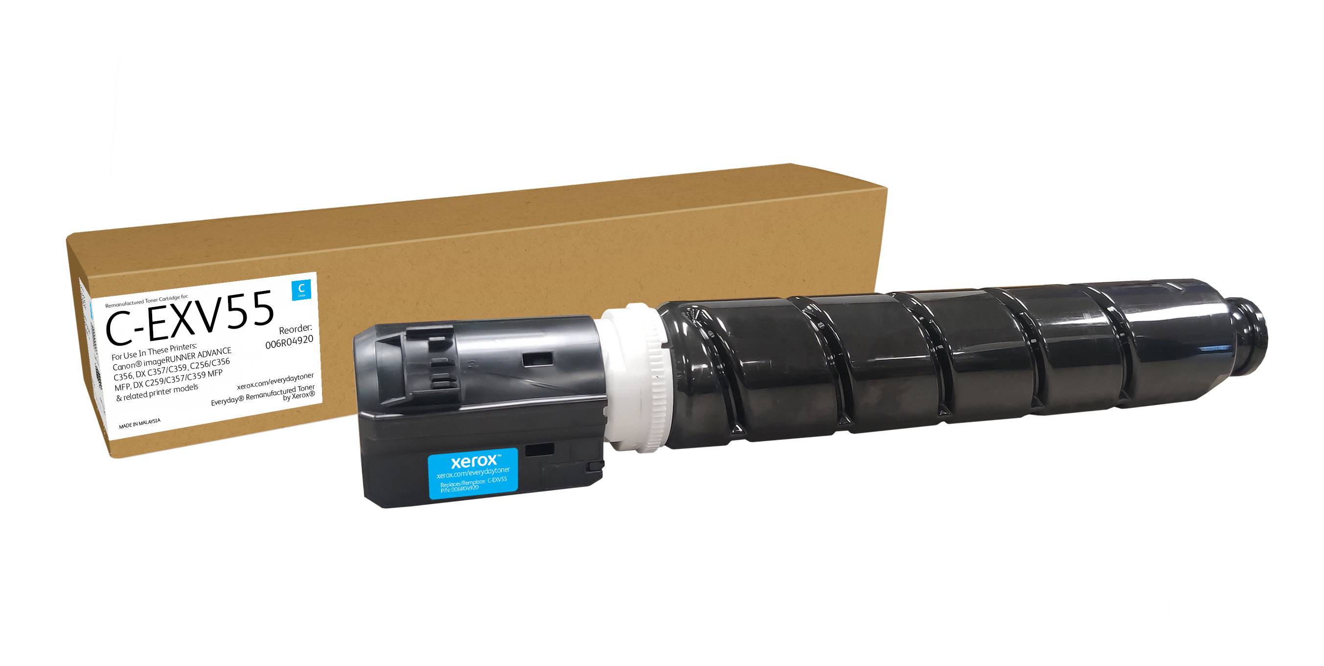 0095205049732 - Everyday - cyan - compatible - remanufactured - toner cartridge (alternative for Canon 2183C002AA Canon C-EXV55) - Green World Alliance return programme - Tonerpatrone Cyan 0095205049732 - Everyday - cyan - compatible - remanufactured - toner cartridge (alternative for Canon 2183C002AA Canon C-EXV55) - Green World Alliance return programme - Tonerpatrone Cyan