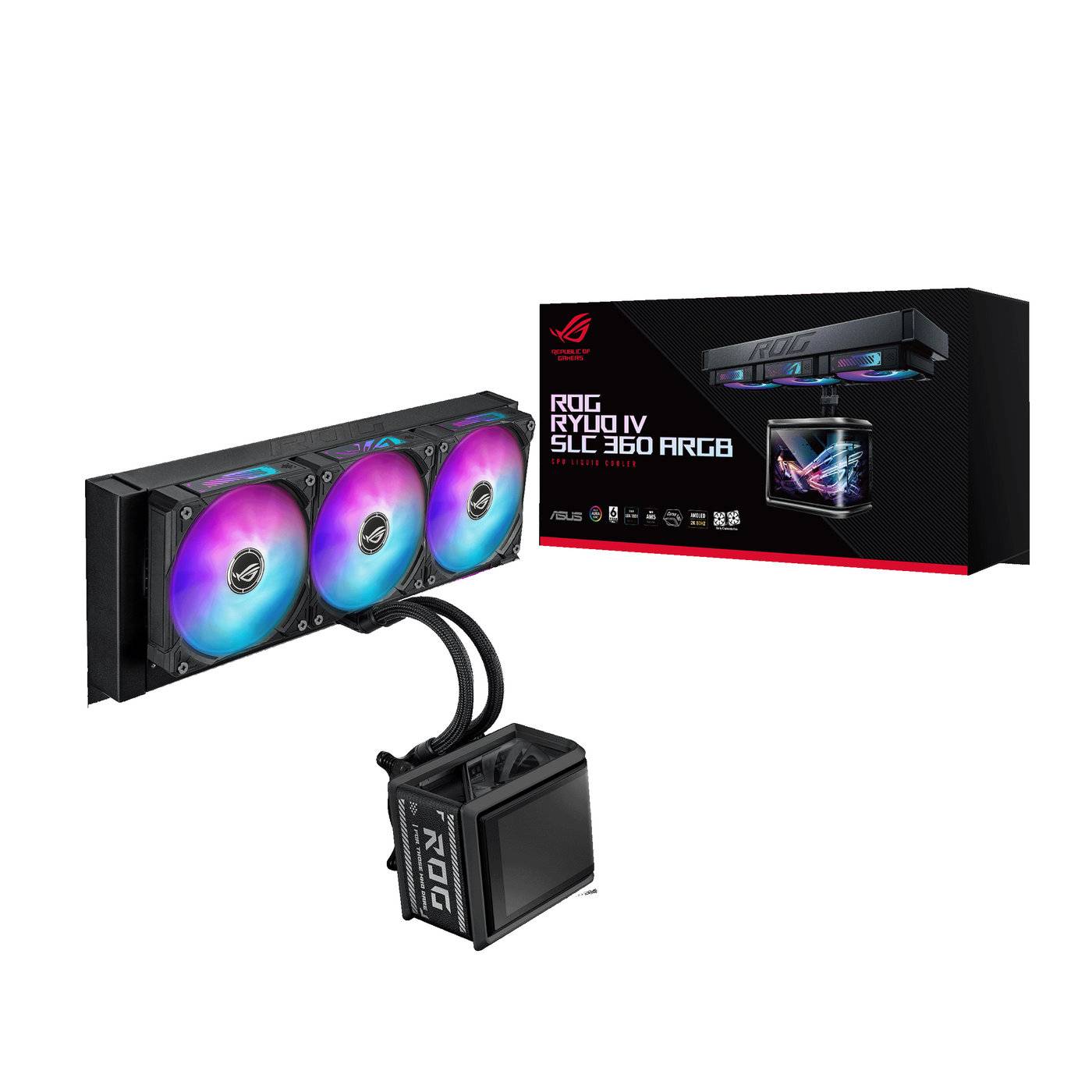 4711387850657 - ASUS ROG Ryuo IV SLC 360 ARGB - CPU-Wasserkühlung - Max 36 dBA 4711387850657 - ASUS ROG Ryuo IV SLC 360 ARGB - CPU-Wasserkühlung - Max 36 dBA