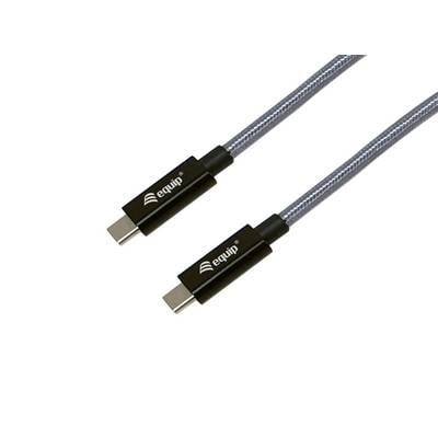 4015867242414 - Equip Kabel USB-C32->C Gen2x2   PD240W St St  100m schwarz