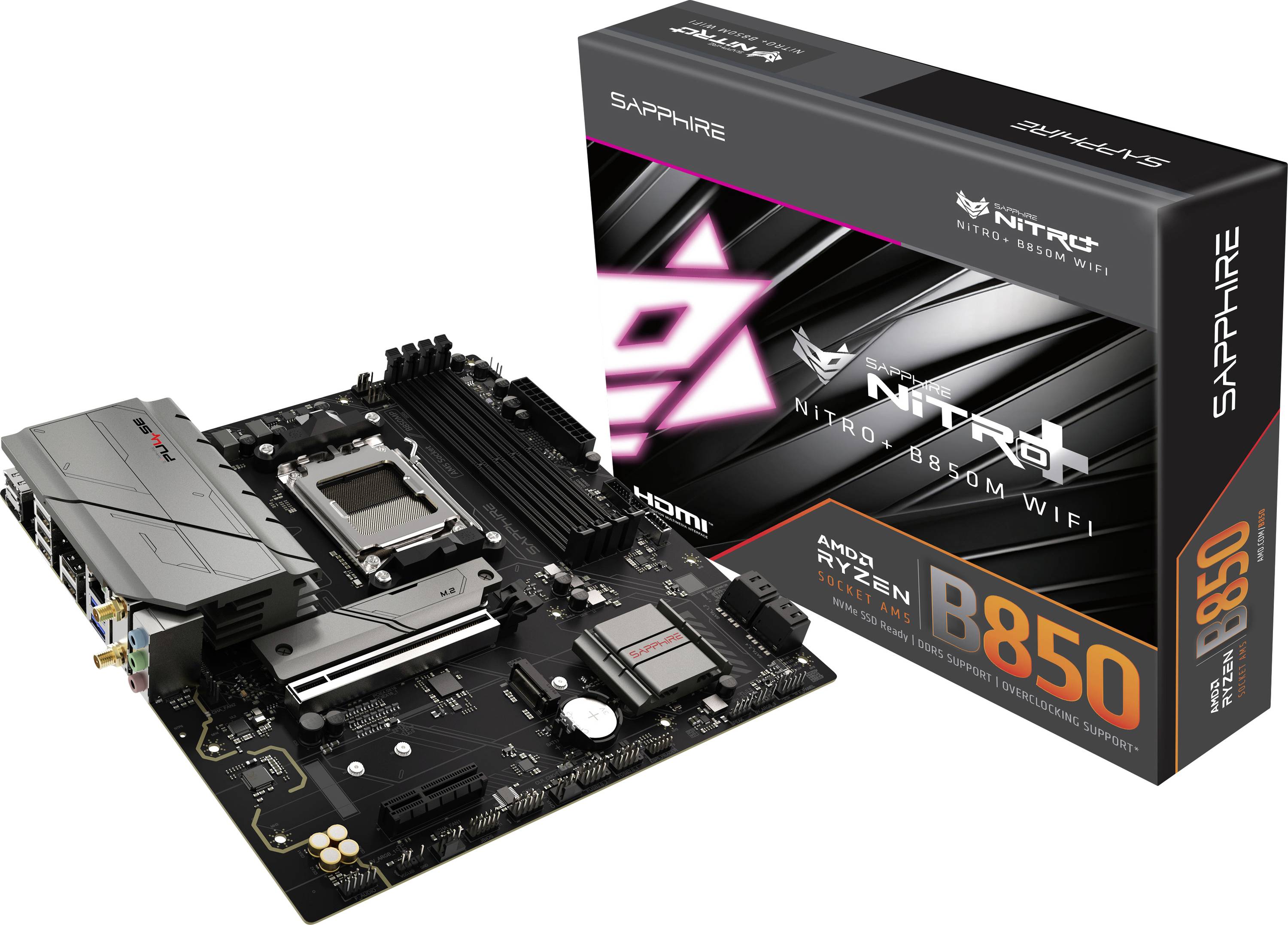 Sapphire MB NITRO+ B850M WIFI7             AMD,AM5,DDR5,MATX