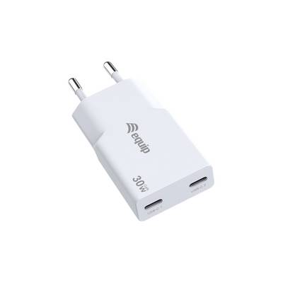 Equip Ladegerät 2Port USB-C PD3.0/USB-A GaN Slim 30W    weiß