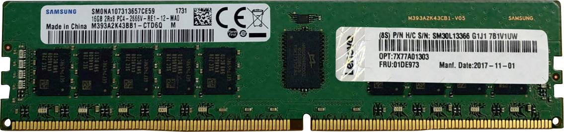 Lenovo ThinkSystem 16GB TruDDR4 3200MHz (2Rx8, 1.2V) ECC UD - 4X77A77495