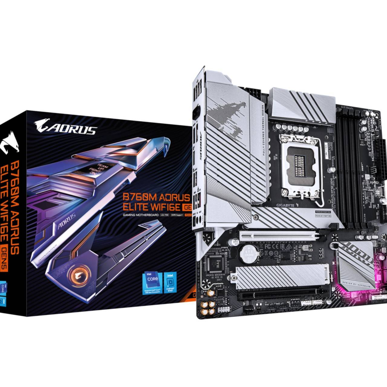 Gigabyte B760M Aorus Elite WiFi6E Gen5 (B760,S1700,mATX,DDR5