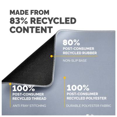 Fellowes Mauspad Breyta XL 28,00x21,00cm Microban Marineblau