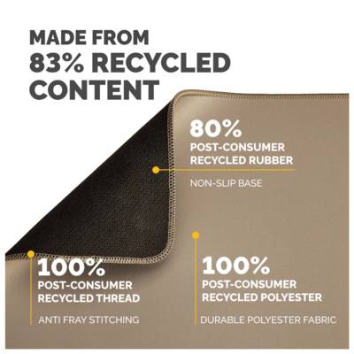 Fellowes Mauspad Breyta XL 28,00x21,00cm Microban       Sand