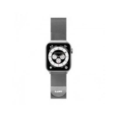 LAUT Steel Loop SilverStainless  band for Apple Watch 44/42