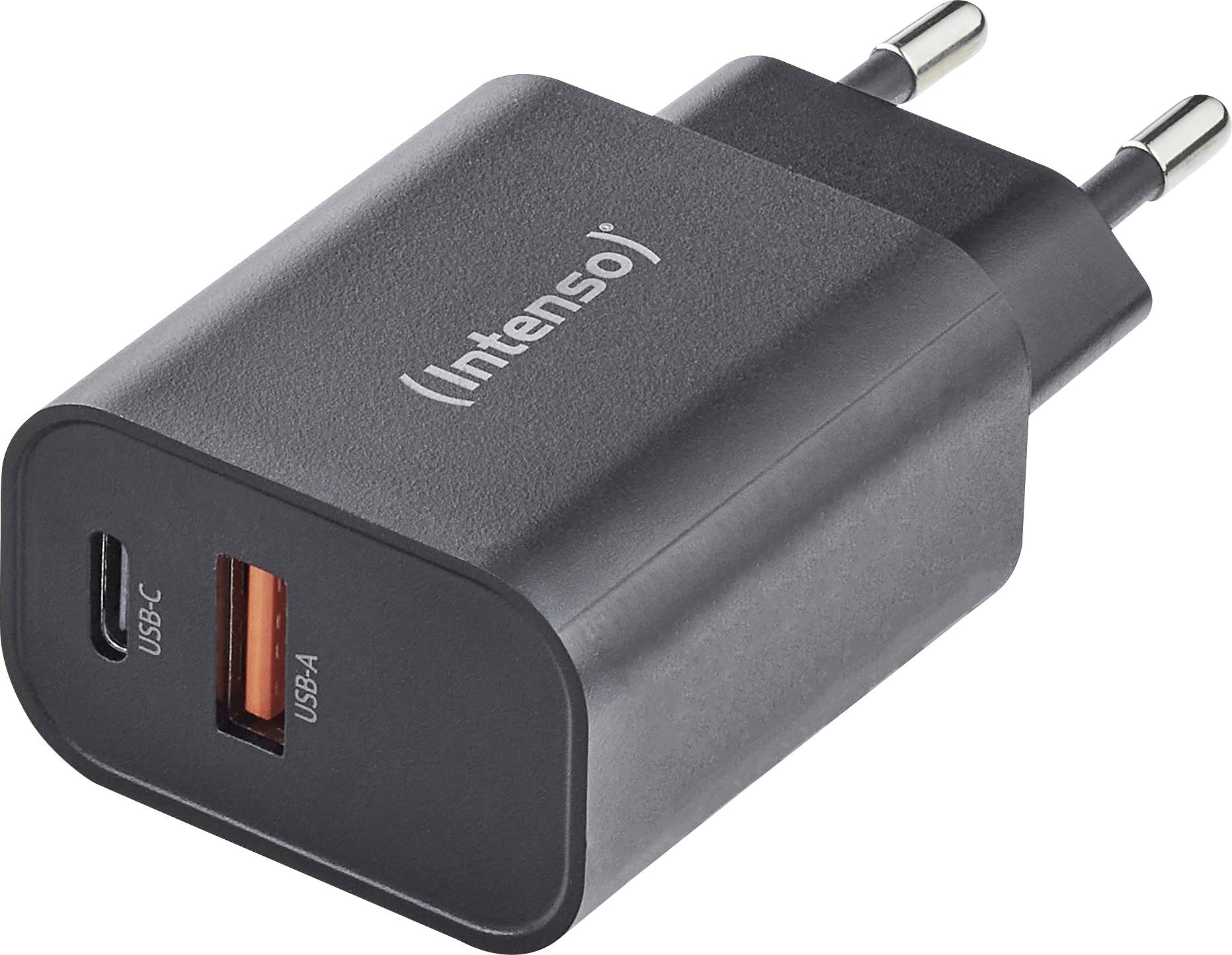 Intenso Power Adapter 1x USB-A/1x USB-C 30W Black